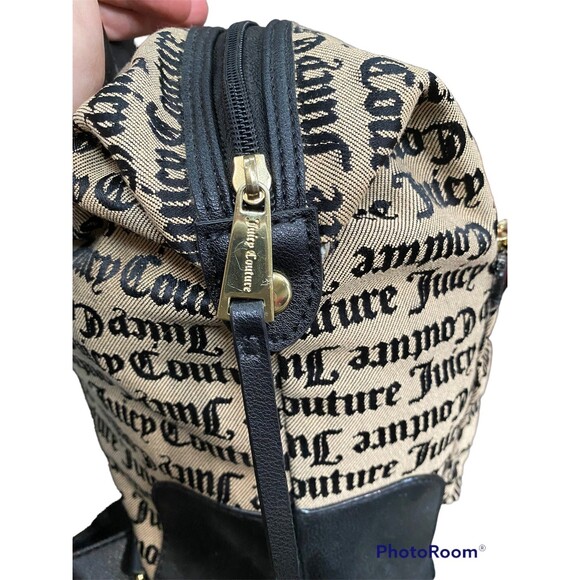 Juicy Couture all-over logo backpack pop out red glitter juicy spell out main image 5
